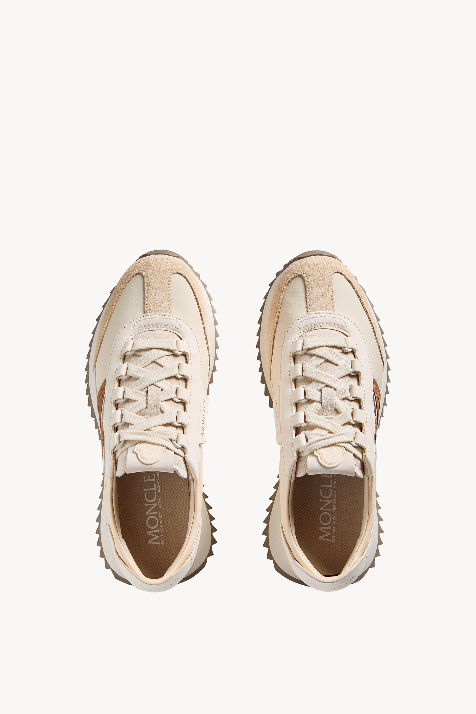 Pacey2 Suede & Nubuck Sneakers Women Light Beige Moncler 6